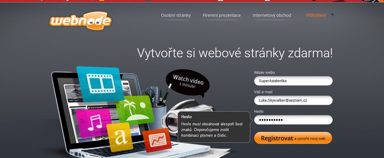 Jak si vytvořit parádní web úplně sám I.